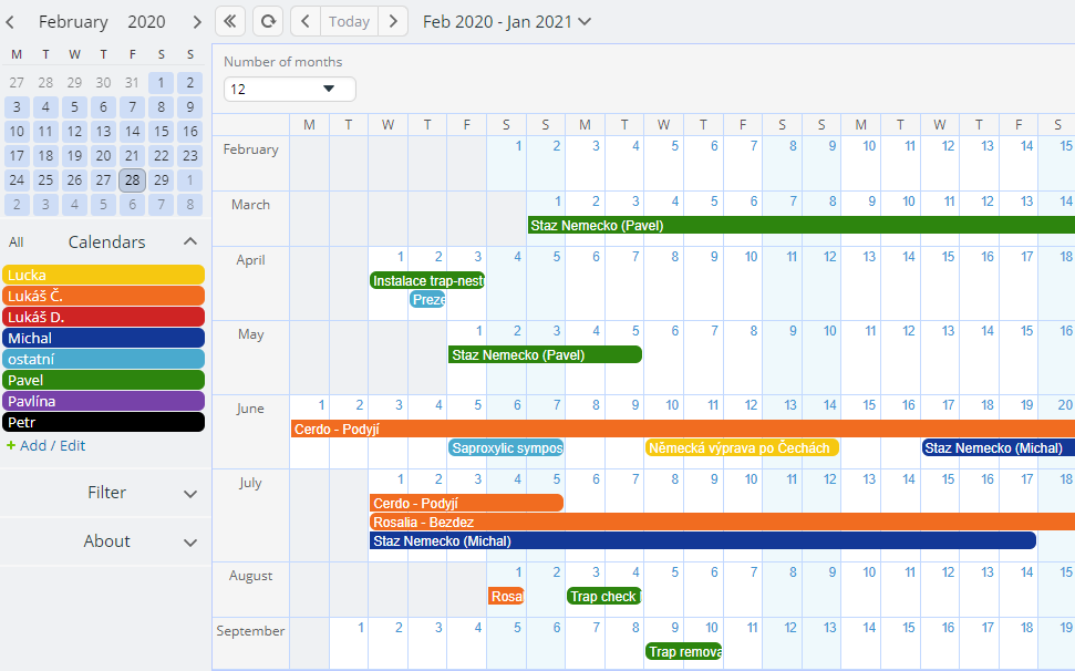 Shared Calendar